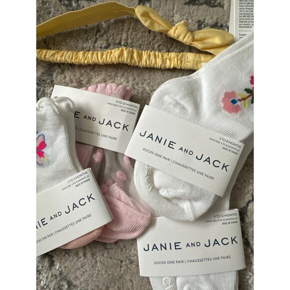 🔥FLASH SALE🔥 Janie and Jack Girls Accessories‎ bundle Set 6 pieces - Picture 3 of 4